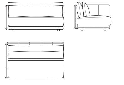 Модульный тканевый диван Sicis остров ARCH-00131842 - Вид №2