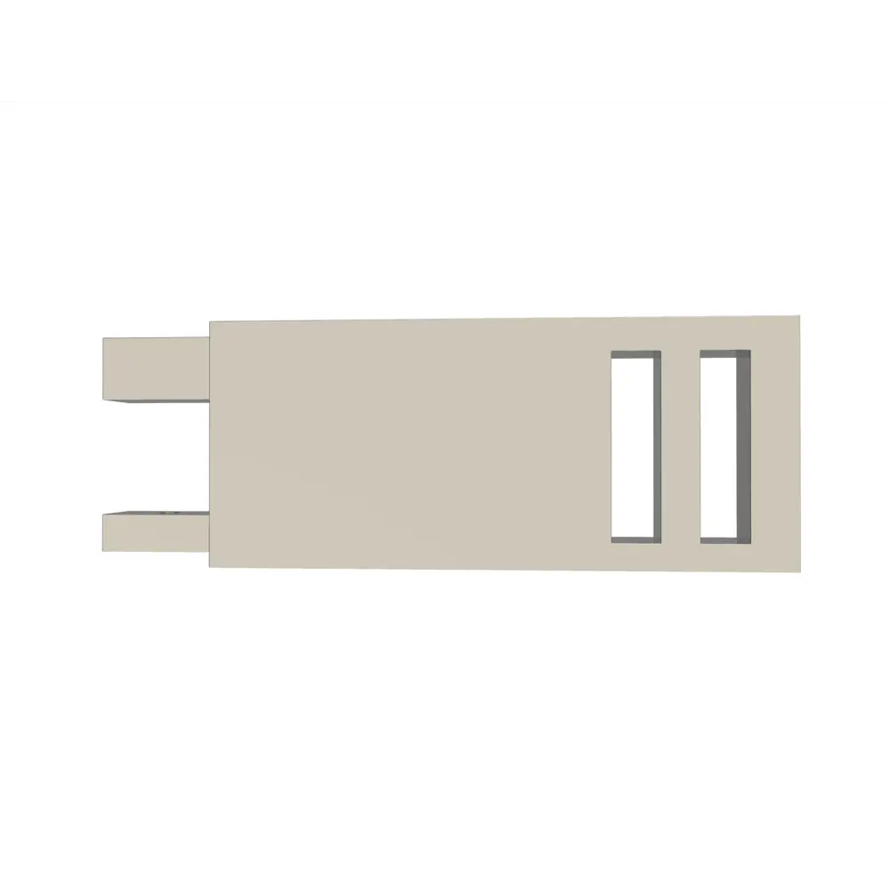 Наконечник Квадро металл цвет сатин 9 см ARTTEX STLM-2106895