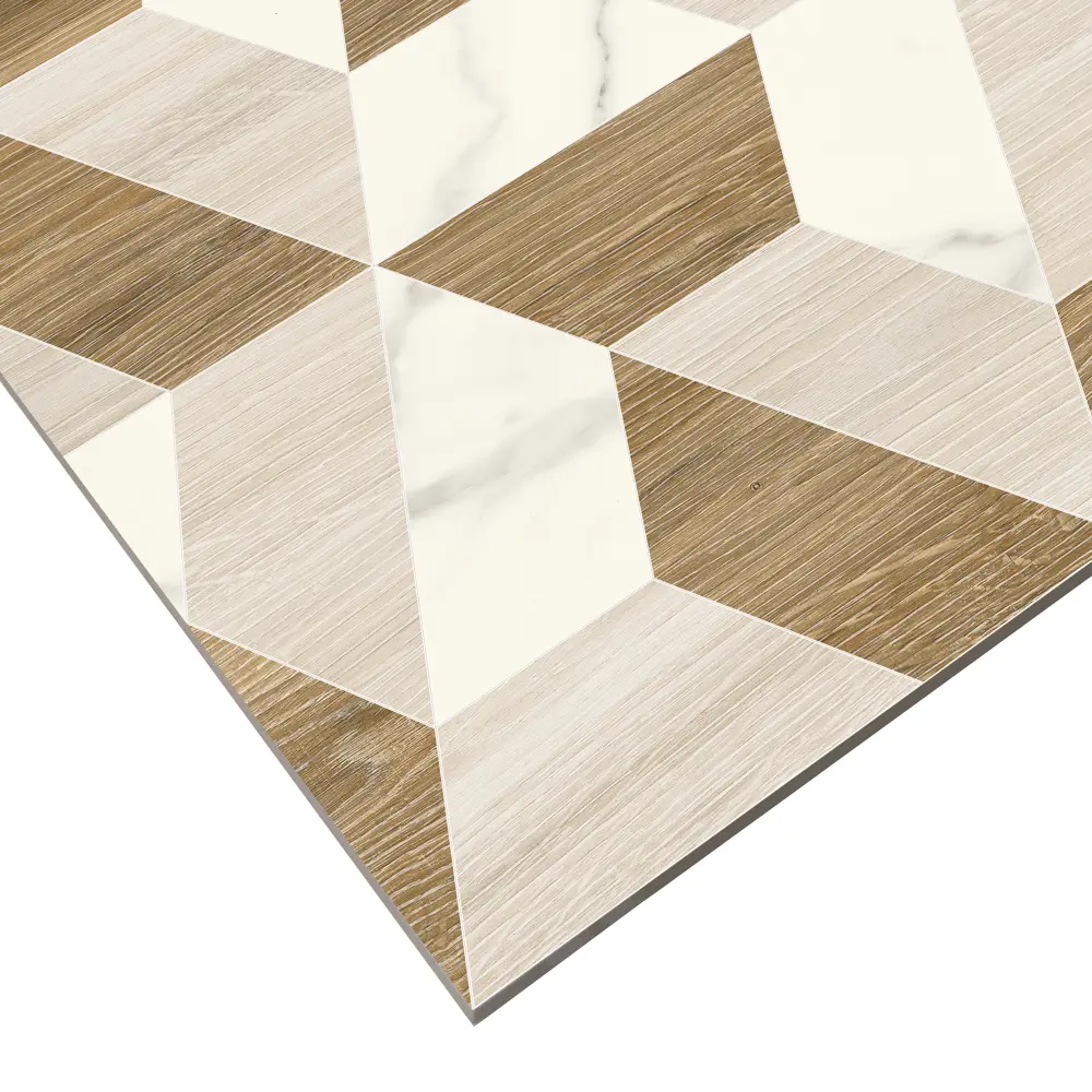 Керамогранит Классик «Вуд» 45х45см 1.42 м² цвет коричневый/белый LB CERAMICS STLM-2107104 - Вид №1