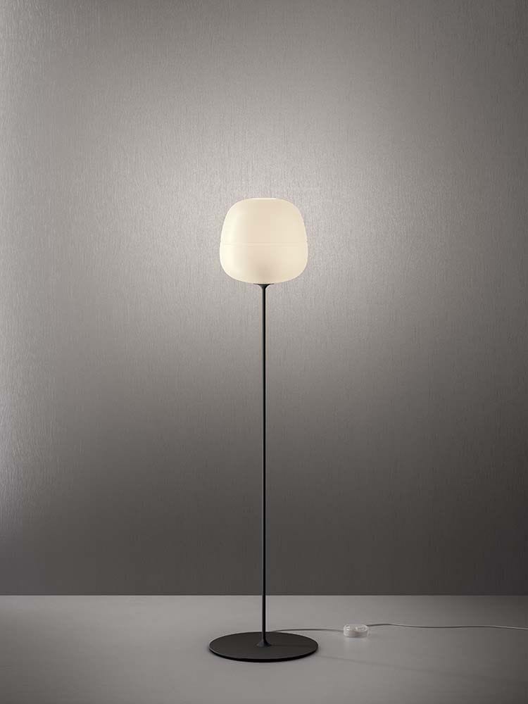 Напольная лампа из дутого стекла и окрашенного металла Quadrifoglio Group Design Lighting ARCH-00051838 - Вид №2