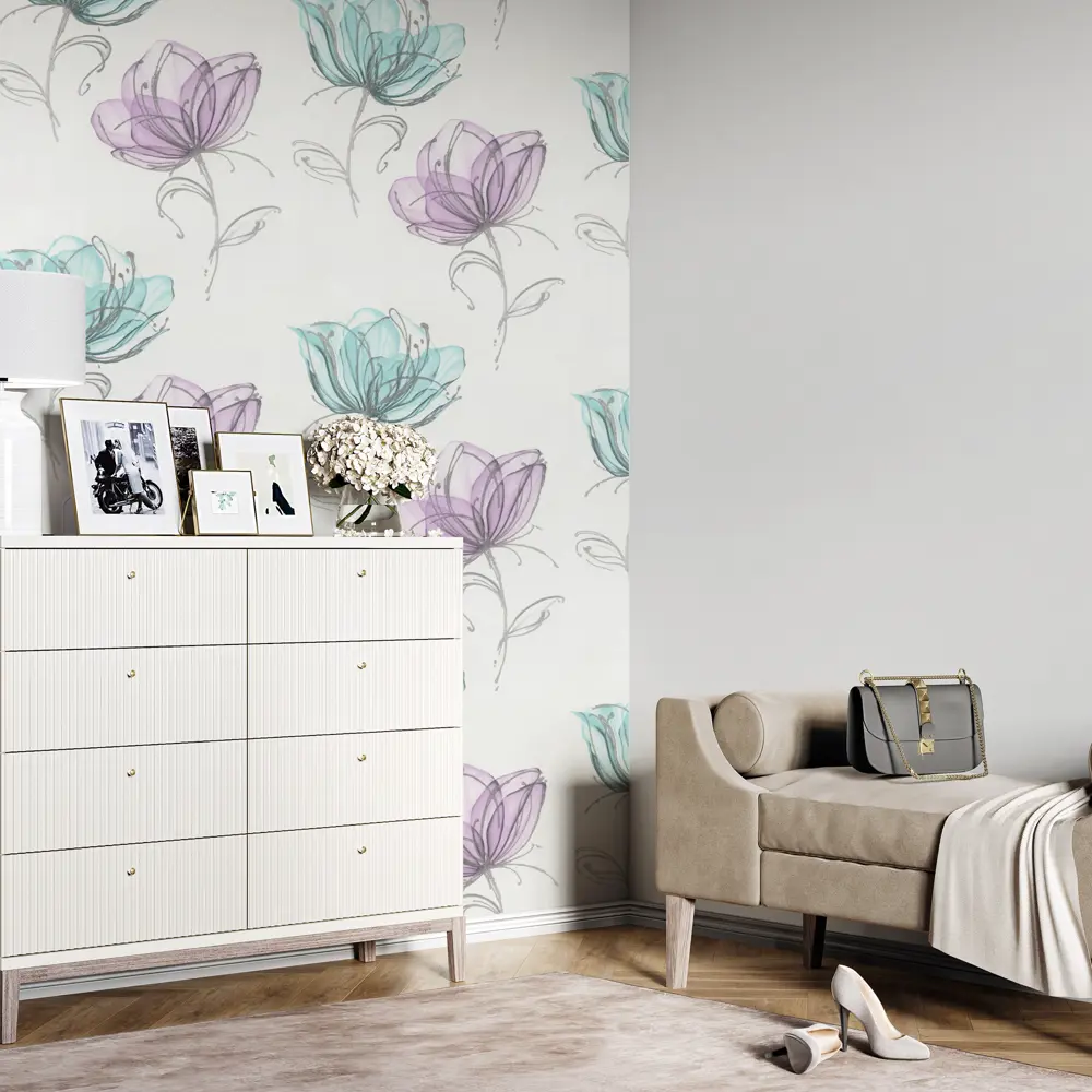 Обои флизелиновые Palitra Life Holland бирюзовые 1.06 м PL71908-56 STLM-2199125 - Вид №3