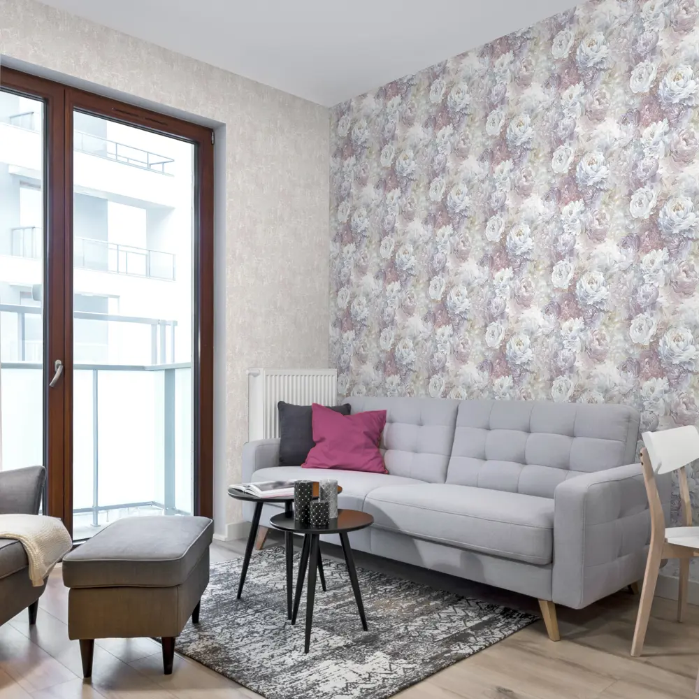 Обои флизелиновые Victoria Stenova Diva розовые 1.06 м 889838 STLM-2128750 - Вид №3