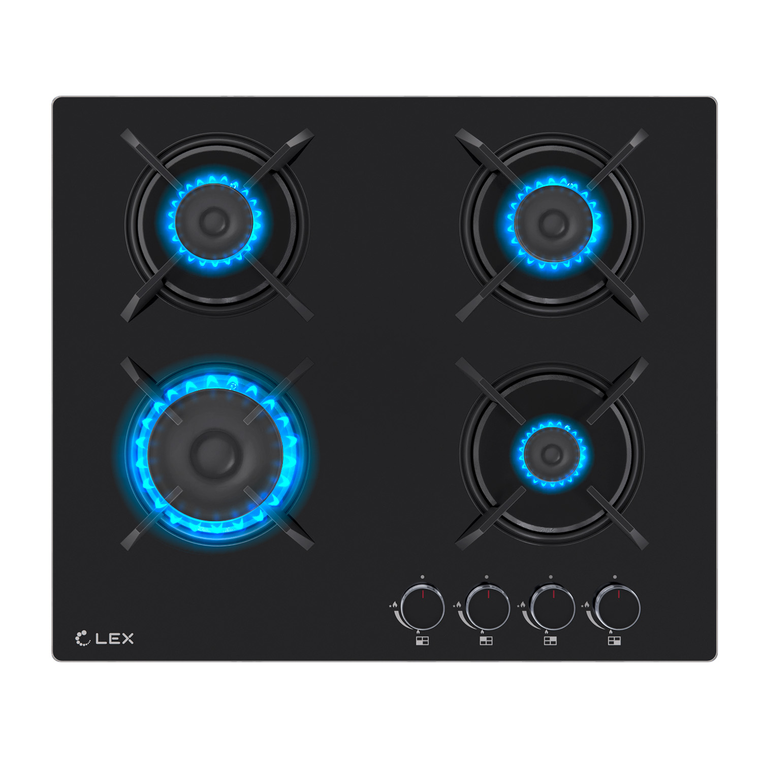 9101415 Газовая варочная поверхность LEX GVG 643A BBL STDN-0066860 - Вид №2