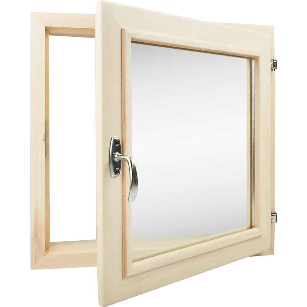 Santreyd: Деревянное окно для бани из липы 500×500 мм 84379095 STLM-0048890 - Вид №2