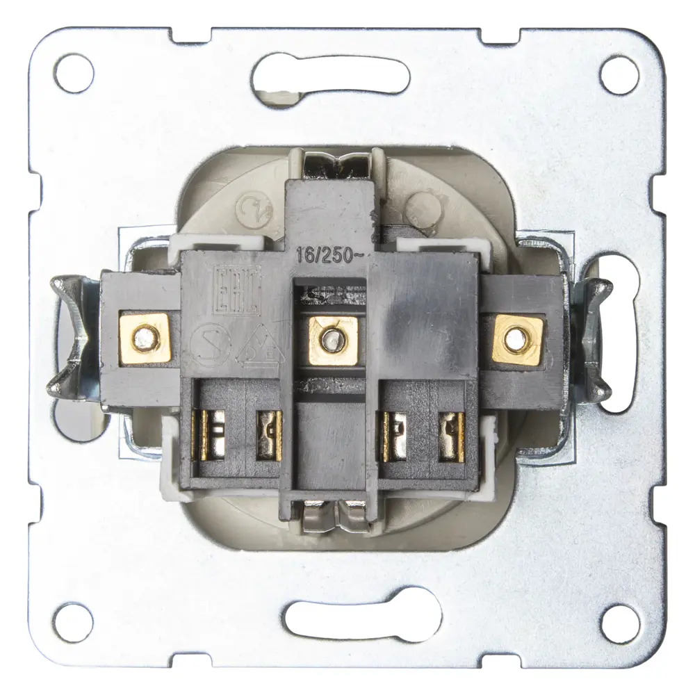 Розетка LK Studio LK60, с заземлением, крышка, цвет бежевый STLM-2205184 - Вид №2