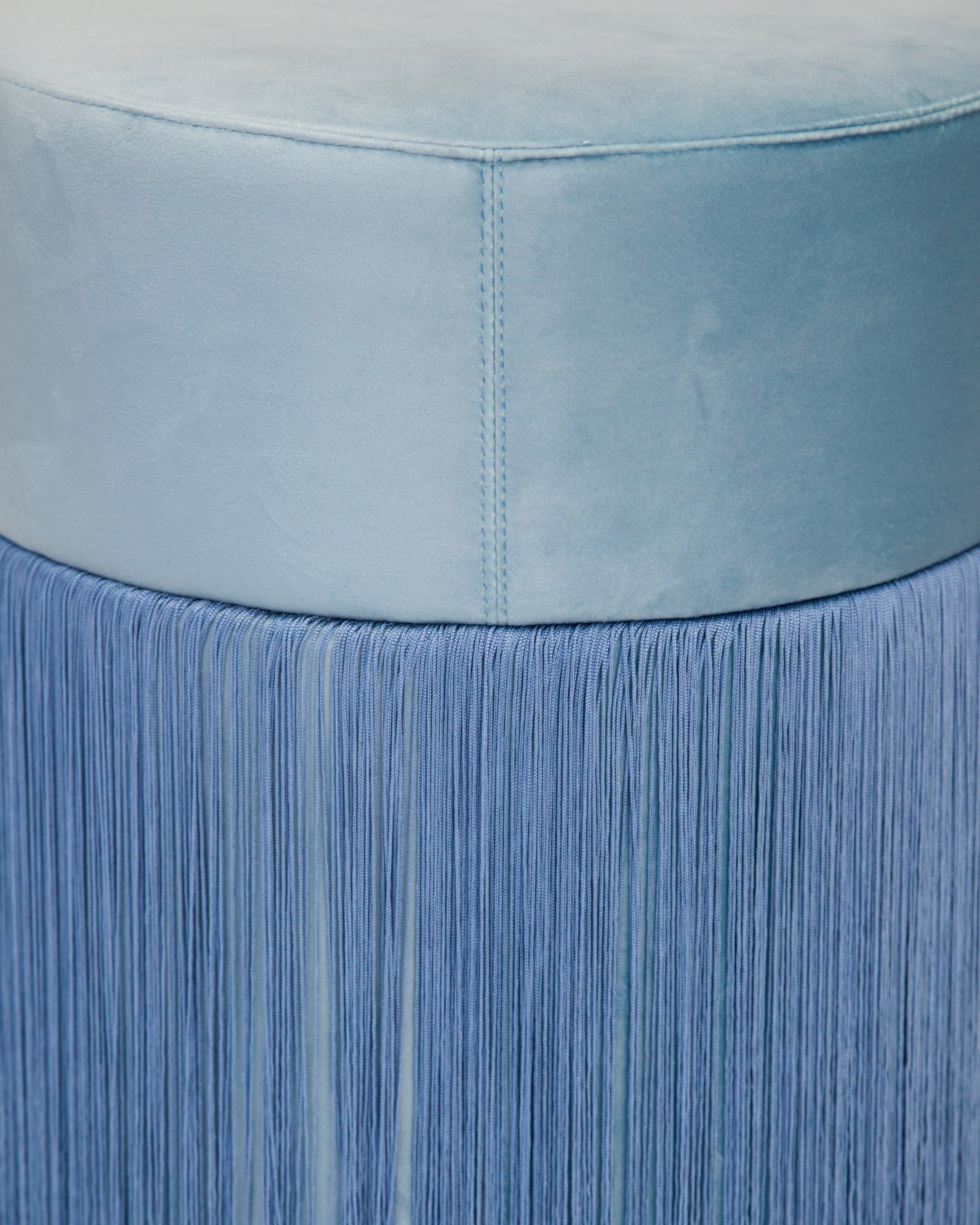 Круглый бархатный пуф Houtique Pill Pouff ARCH-00130366 - Вид №7