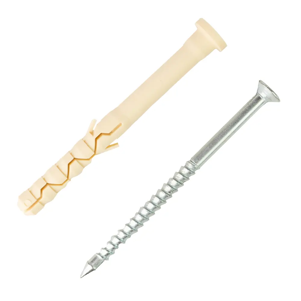 Дюбель-гвоздь Европартнер с цилиндрической манжетой 8×80 мм для бетона и кирпича 89383267 STLM-1425897