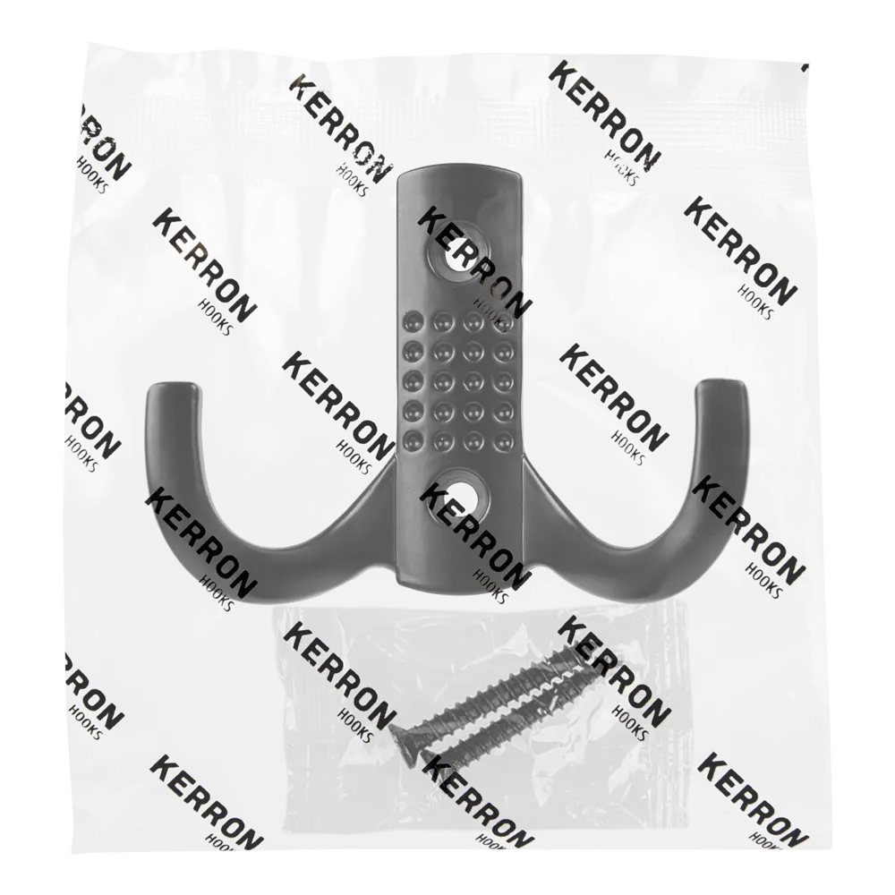 Крючок-вешалка Kerron KR0061, 25x45 мм, цвет чёрный STLM-2158043 - Вид №3