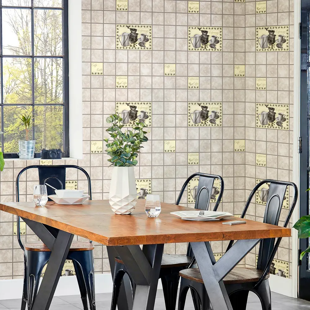 Обои виниловые Elysium Кофе коричневые 0.53 м 90422 STLM-2021160 - Вид №2