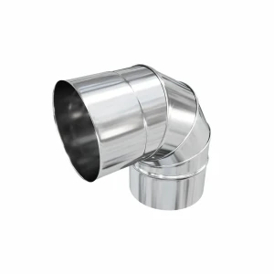 Отвод для дымохода Коракс D120 205x120 мм нержавеющая сталь 0.5 мм