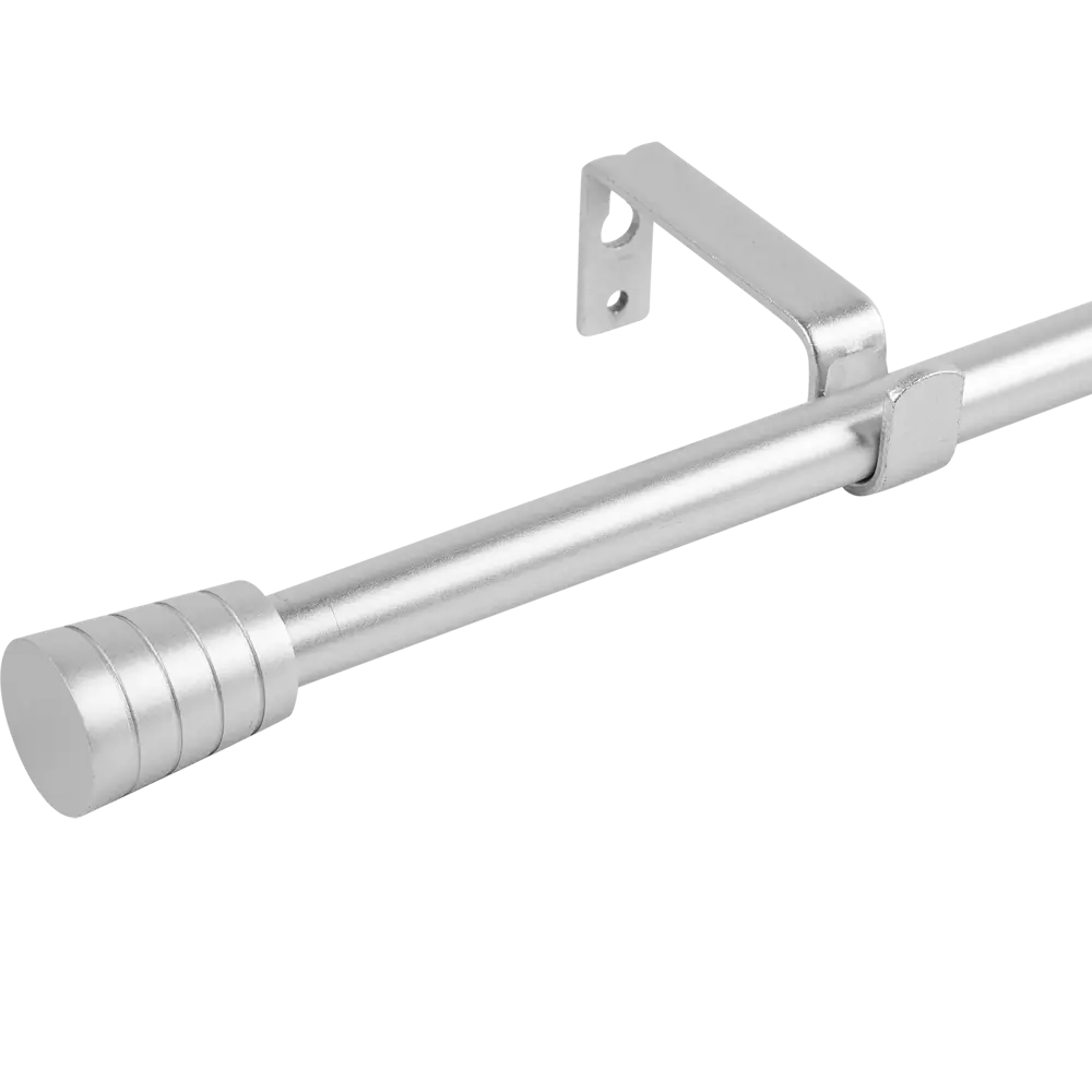 INSPIRE Карниз однорядный Pommel 120-210 см серебристый металл 84407350 STLM-0049499