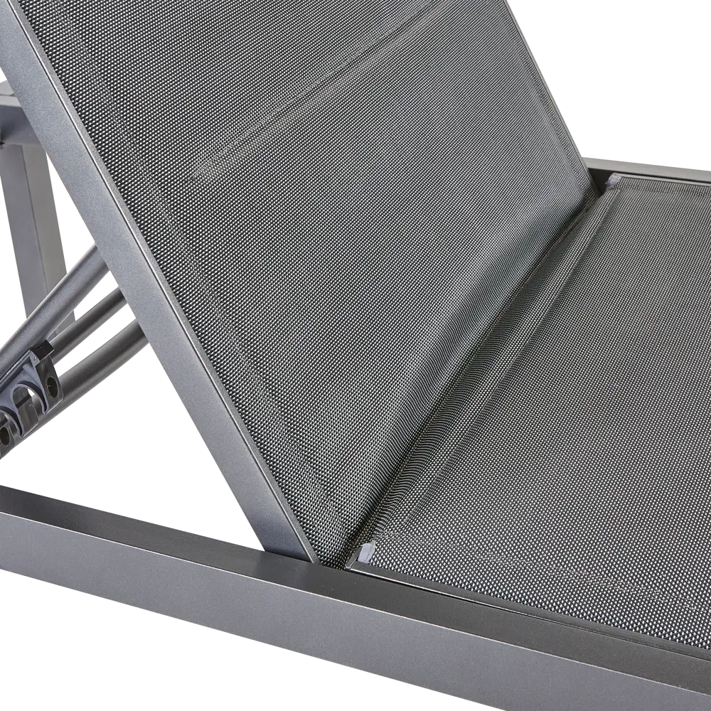 Шезлонг Naterial Aquila II 200x36x75 см алюминий/текстилен серый STLM-2204471 - Вид №11