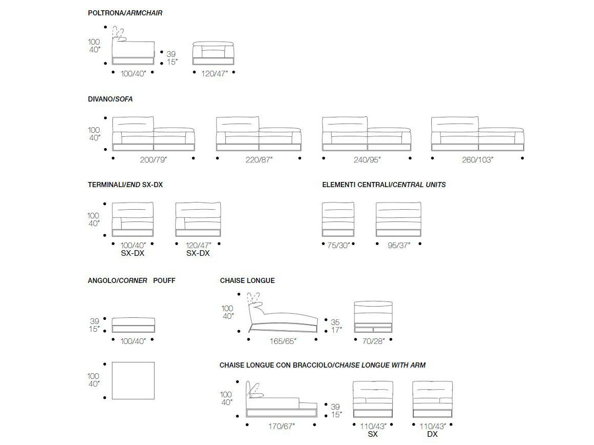 Секционный диван с откидной спинкой ERBA ITALIA Forever Young ARCH-00117742 - Вид №2