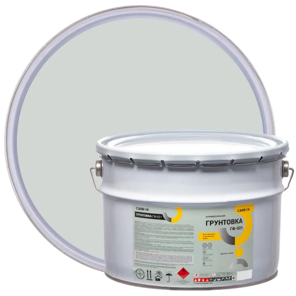 Грунтовка ГФ-021 Carbon светло-серая 10 кг STLM-2072984