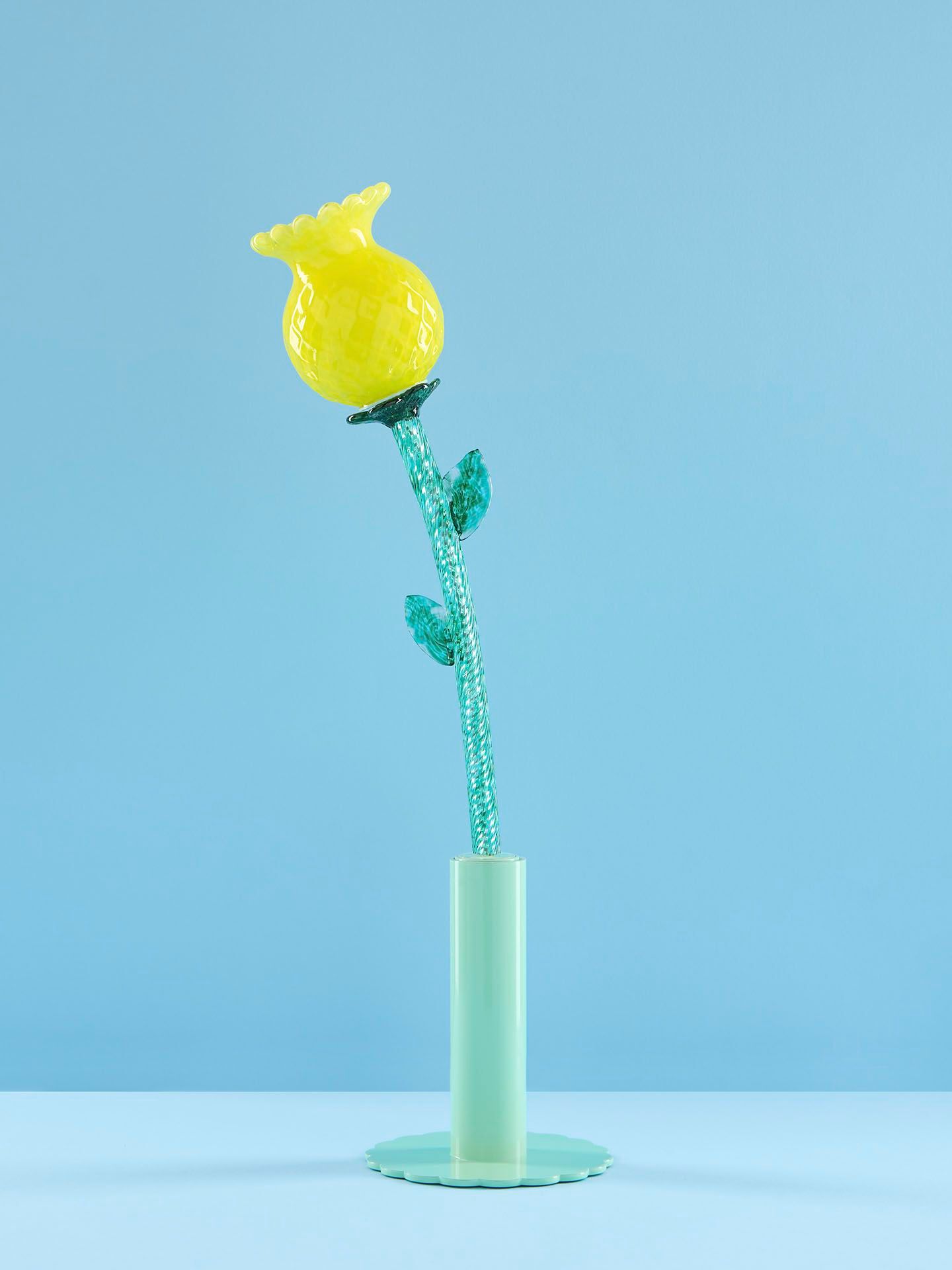 Светодиодная настольная лампа из муранского стекла с батарейным питанием MULTIFORME цветы в Стране Чудес ARCH-00039757 - Вид №1