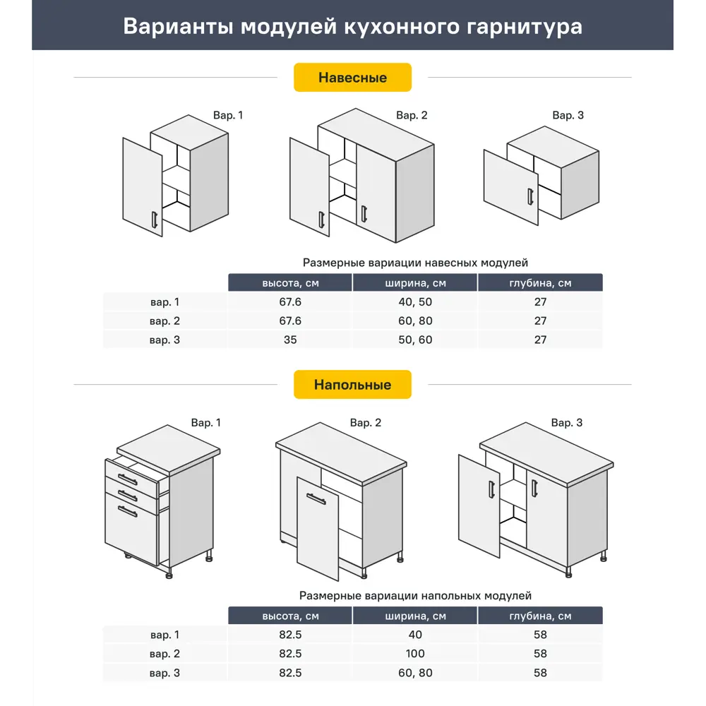 Кухонный шкаф напольный с ящиком Агидель 40x82.5x58 см МДФ цвет белый DELINIA STLM-2162583 - Вид №12