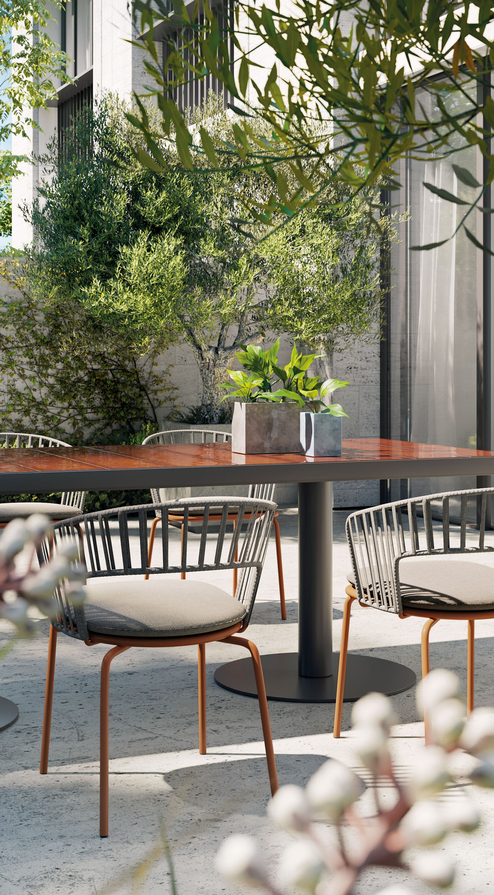 Керамический прямоугольный садовый стол Atmosphera Pantagruel ARCH-00107995 - Вид №7