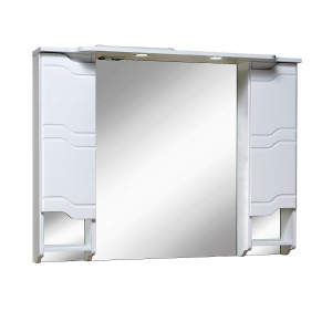 90723775 Зеркальный шкаф с подсветкой 80х105 см Стиль STLM-0356035 RUNO