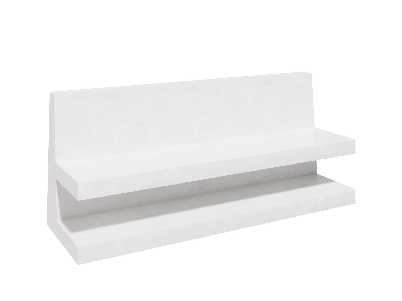 Бетонная скамья со спинкой amop ARCH-00127611 - Вид №1