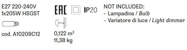 Галогенная напольная лампа Fabbian ARCH-00128960 - Вид №3