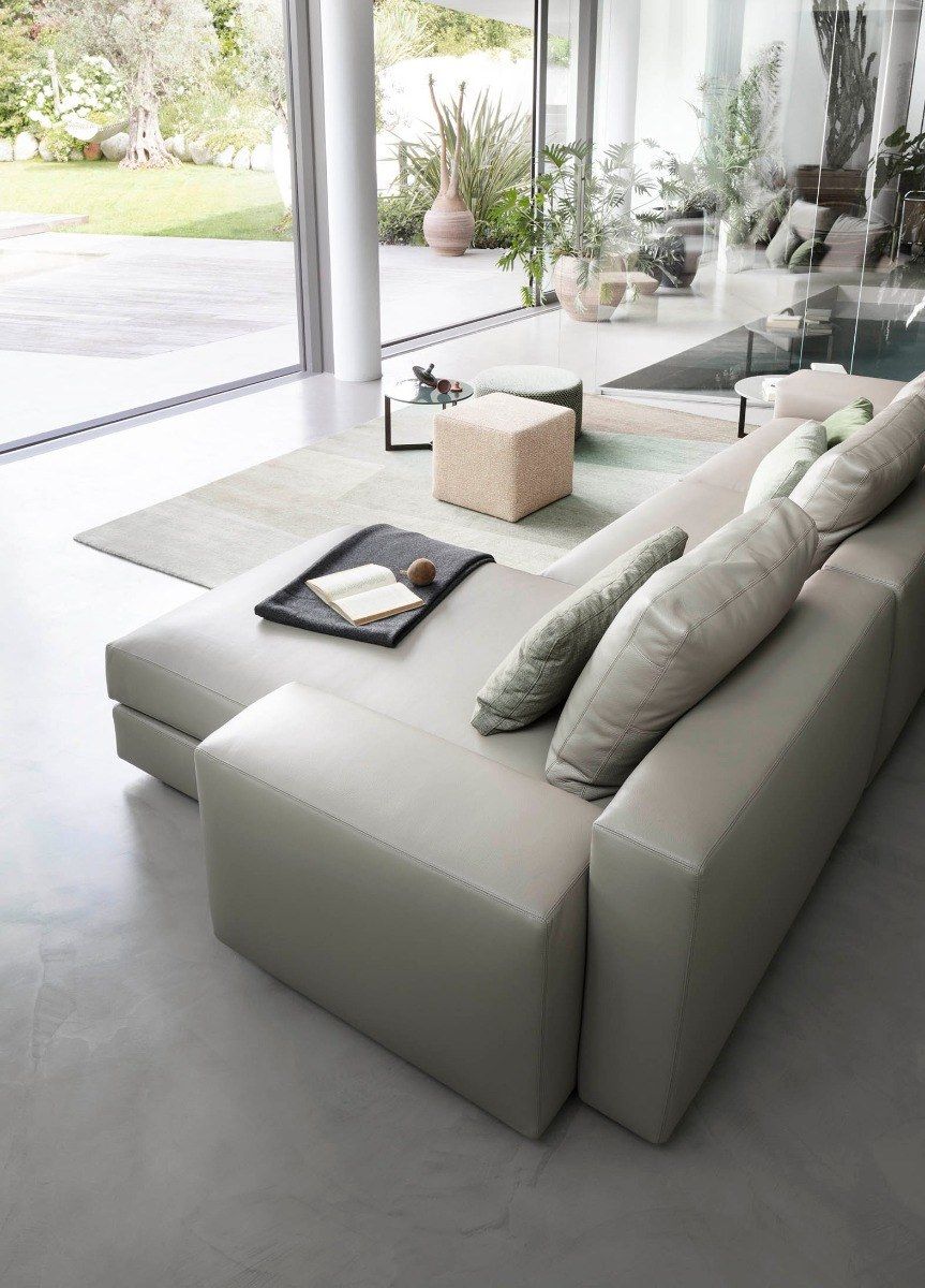 Кожаный диван с полуостровом Lema Venise ARCH-00001213 - Вид №3