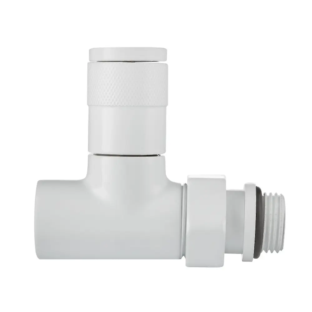 Набор вентилей для радиатора Royal Thermo Piano 1/2" прямой цвет белый STLM-2195871 - Вид №7