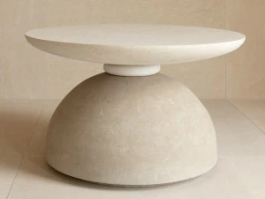 PIMAR Круглый садовый стол из камня Лечче