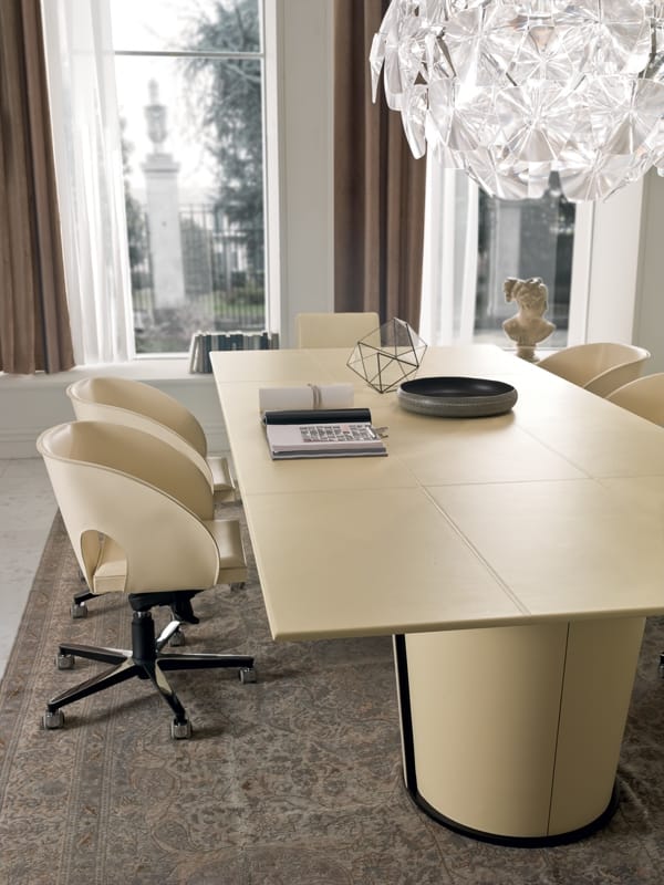 Кожаный поворотный операционный офисный стул с колесами i 4 Mariani вуаль ARCH-00046523 - Вид №4