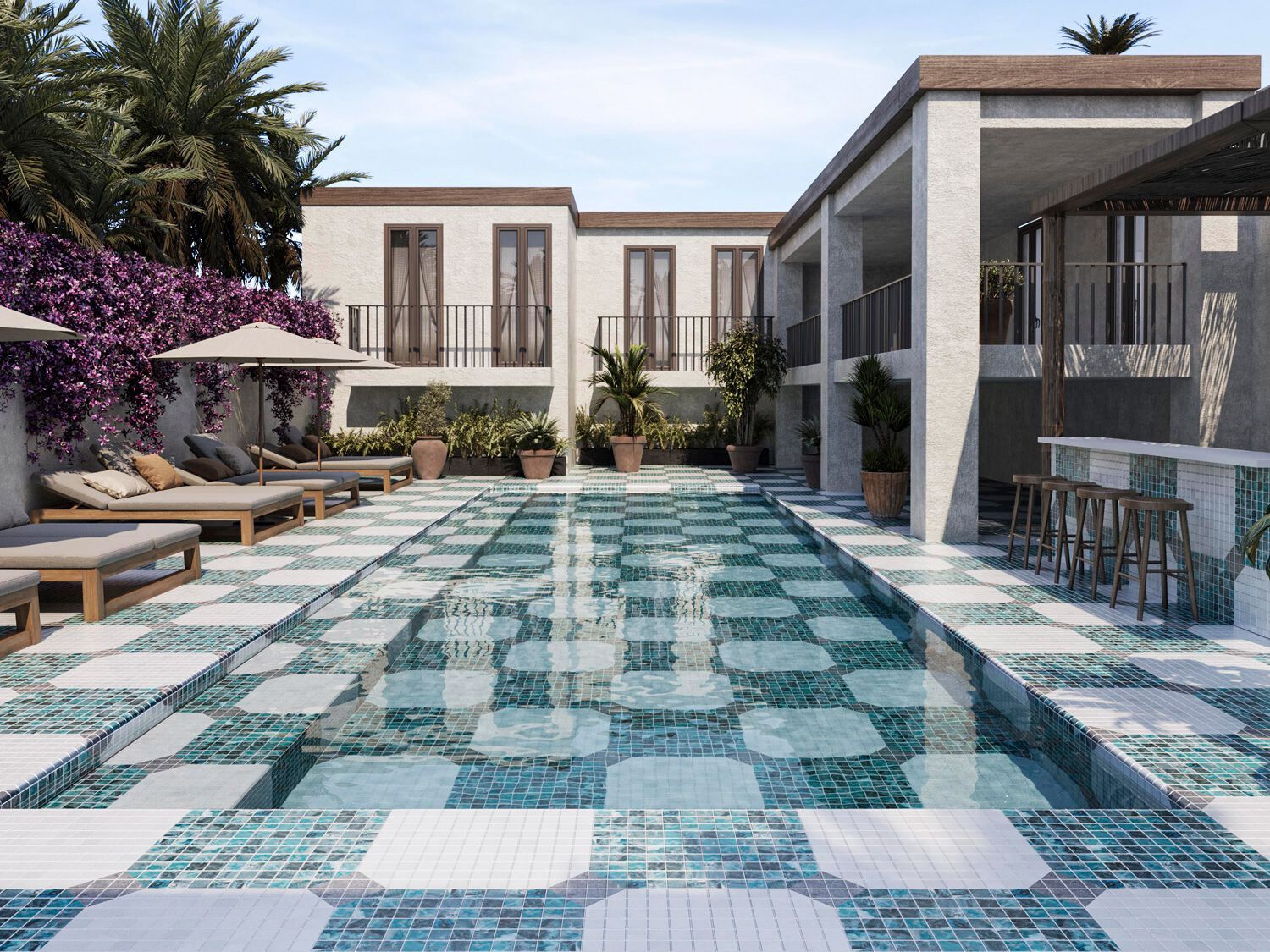 Внутренняя и наружная стеклянная мозаика Onix Icon Modular ARCH-00010610 - Вид №1