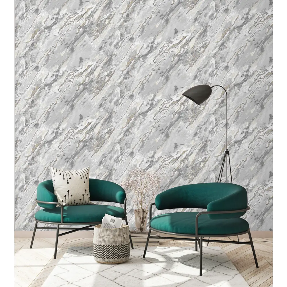 Обои флизелиновые Victoria Stenova Canyon серые 1.06 м VS281077 STLM-2022775 - Вид №2