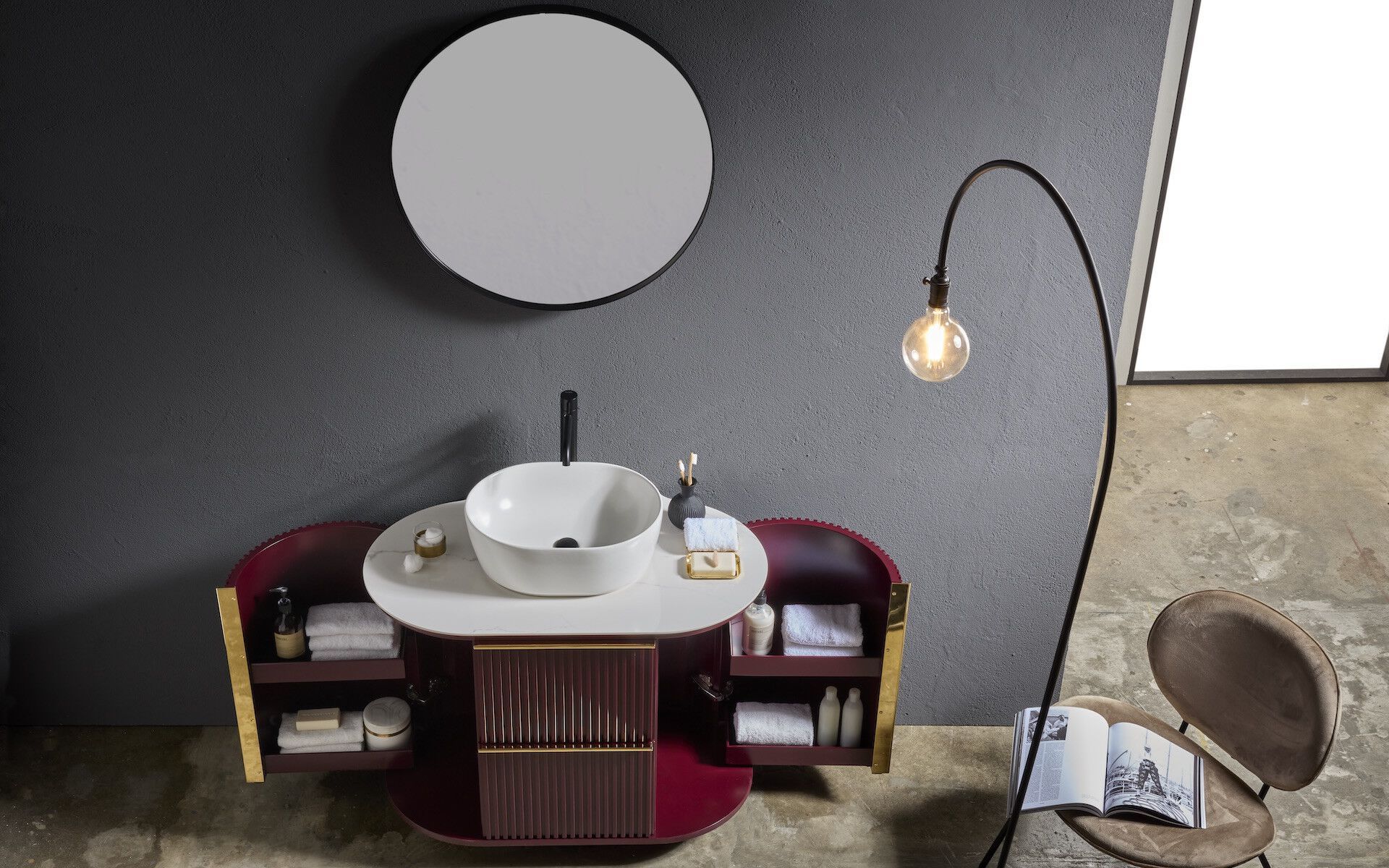 Умывальник с ящиками и дверцами Gaia Mobili Contemporary ARCH-00124991 - Вид №5