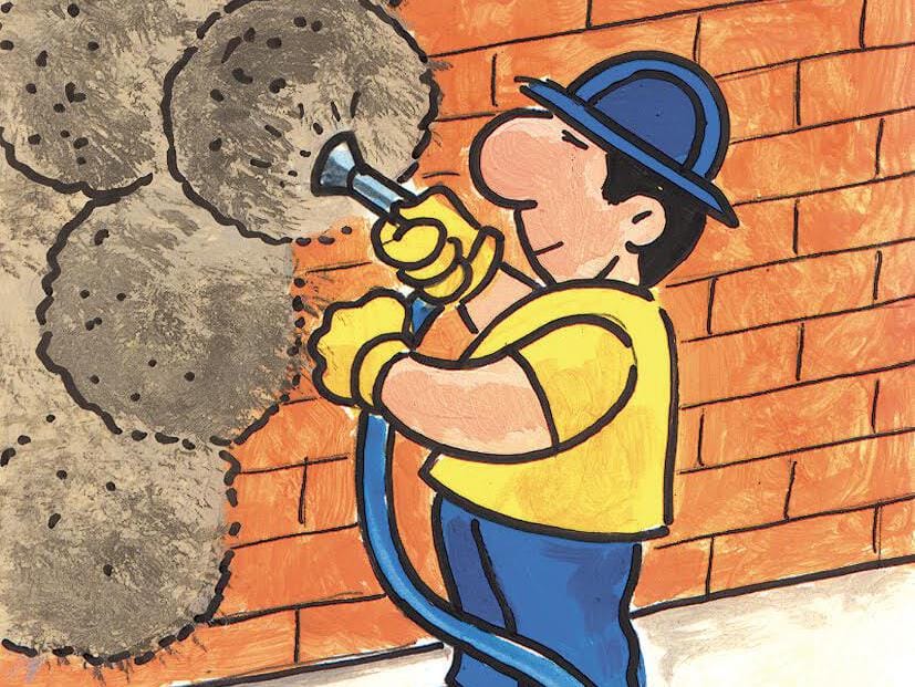 Фиброзная штукатурка для восстановления и структурной штукатурки Azichem усиленная ARCH-00054887