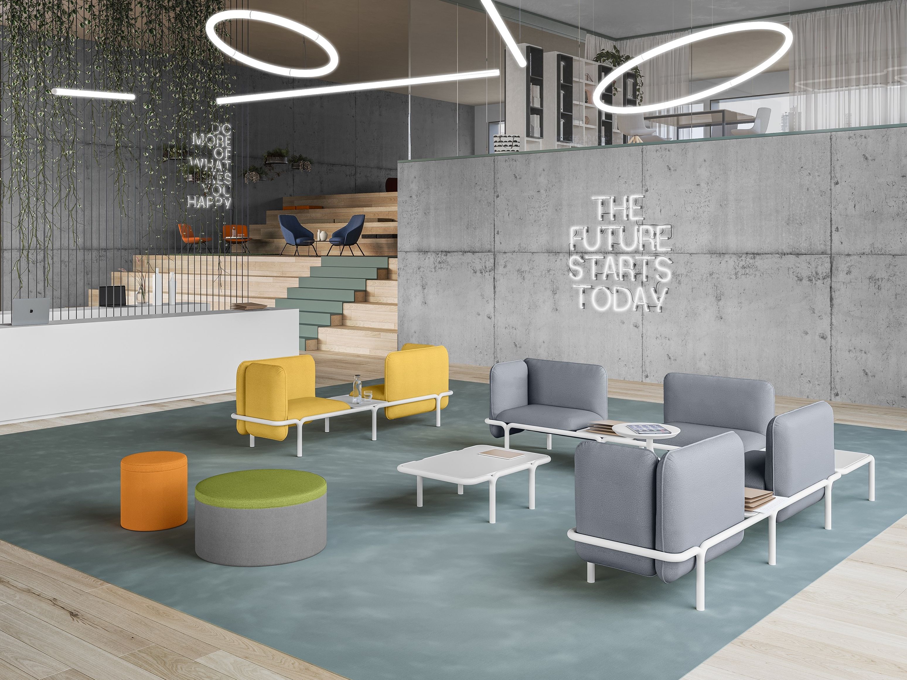 Круглый пуф из ткани Sitland DODO ARCH-00085142 - Вид №2