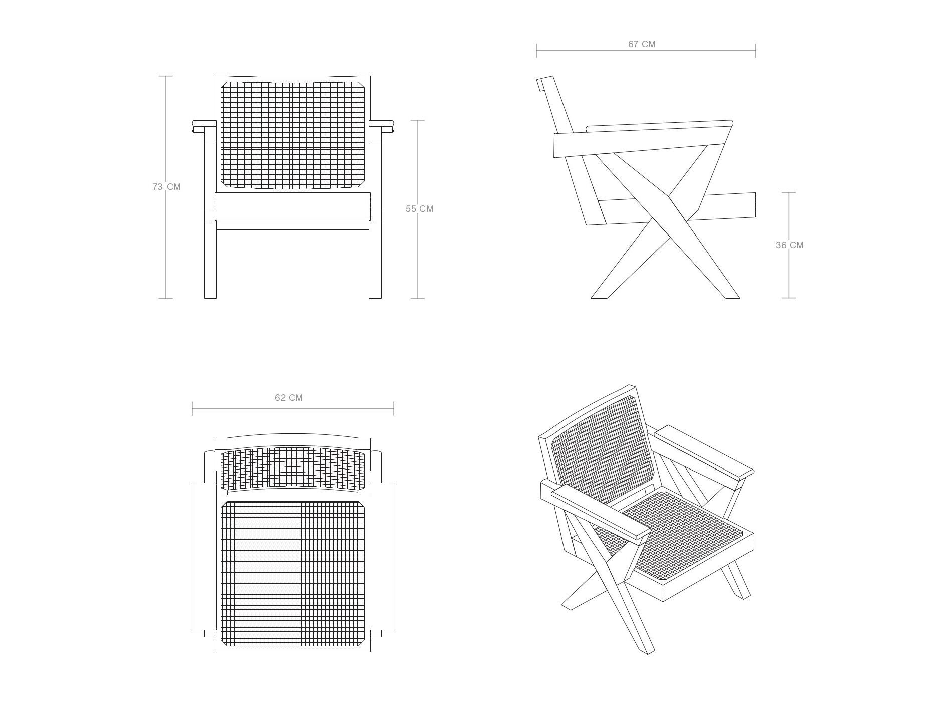 Кресло из тикового дерева с подлокотниками Phantom Hands Адитья Пракаш ARCH-00004268 - Вид №5