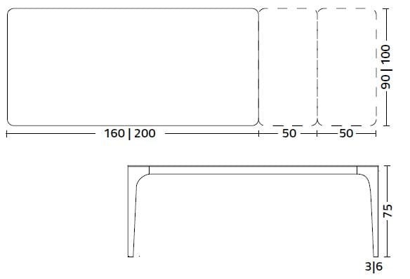 Прямоугольный выдвижной стол из дуба Colico CARGO ARCH-00054426 - Вид №11