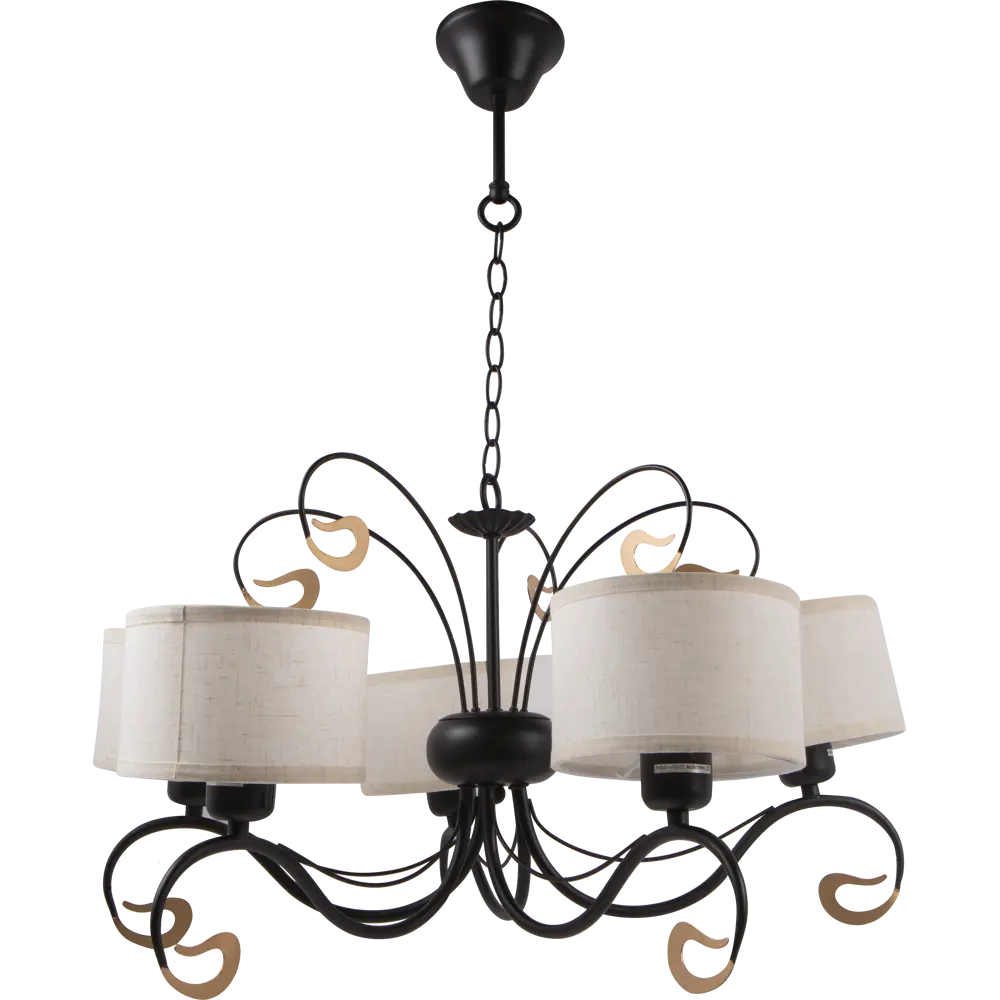 Люстра Escada, 5xE27x60 Вт, 15 м², цвет чёрный 82055451 STLM-2197273 