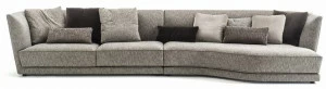 Frigerio Salotti Угловой диван из ткани с шезлонгом