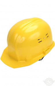 59116 Каска строительная жёлтая  Средства защиты головы размер