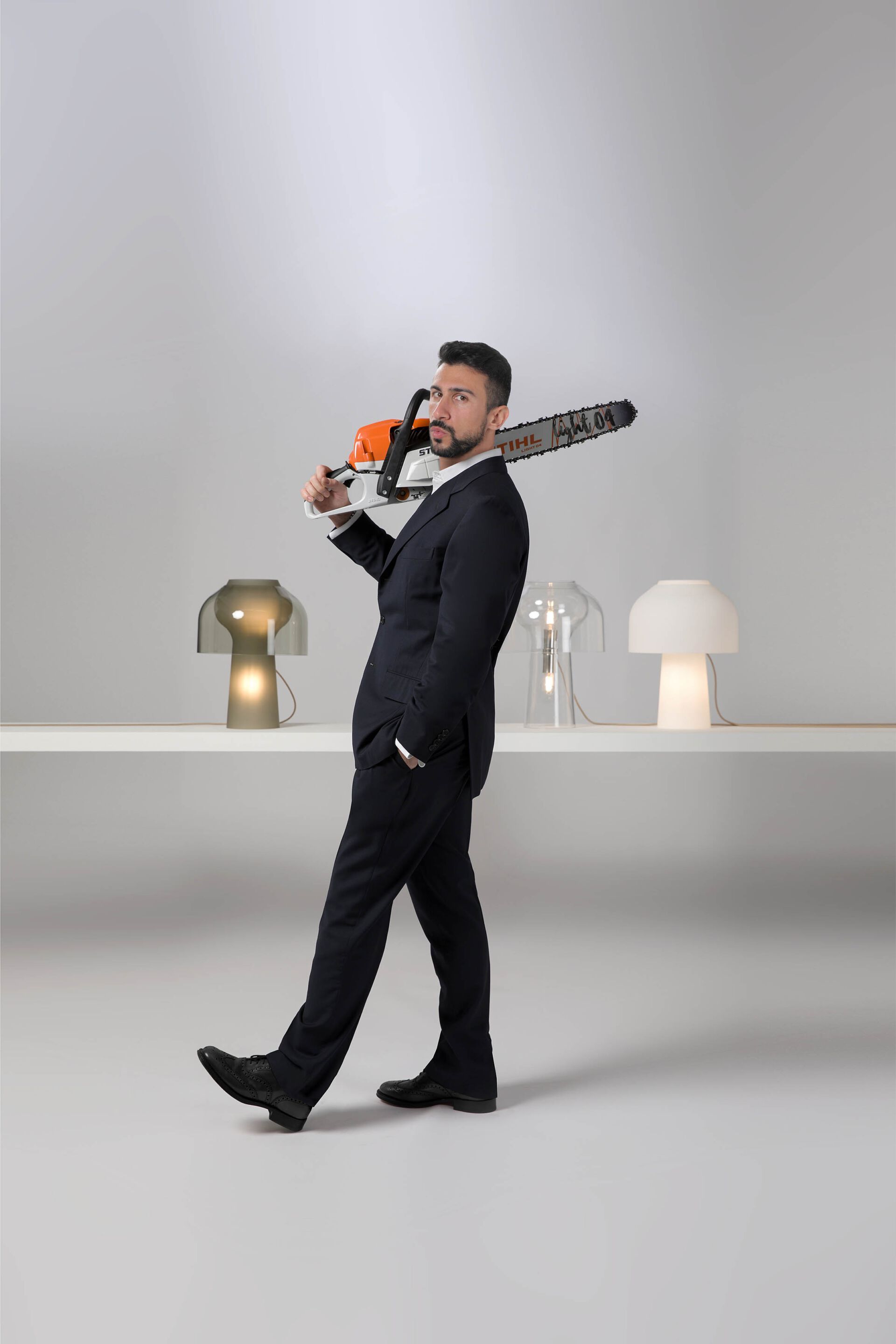 Стеклянная светодиодная настольная лампа Karman LILLY ARCH-00052072 - Вид №12