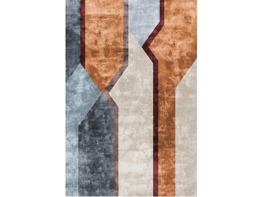 Ковер ручной работы из бамбукового волокна Sirecom Tappeti композиции ARCH-00133259