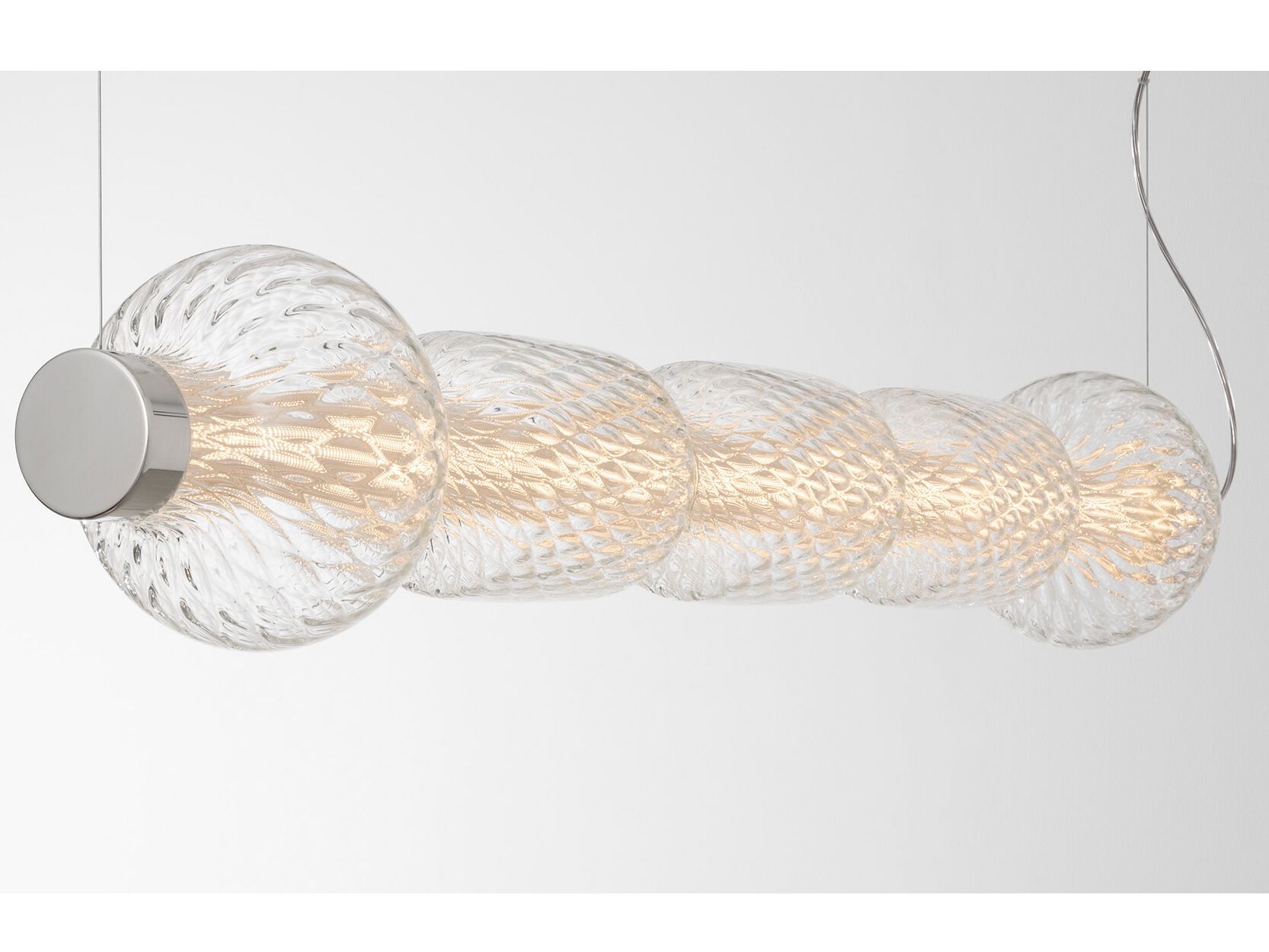 Стеклянный светодиодный подвесной светильник Artemide ALAMBICCO HORIZONTAL ARCH-00080952 - Вид №1