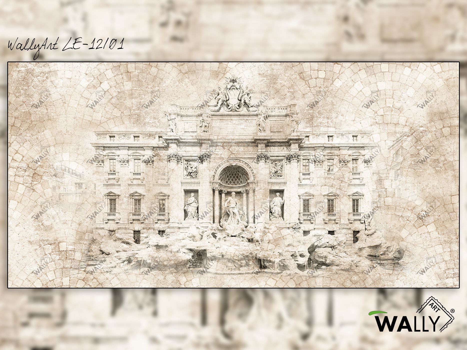 Моющиеся нетканые обои WALLYART Lacollection ARCH-00050208 - Вид №6