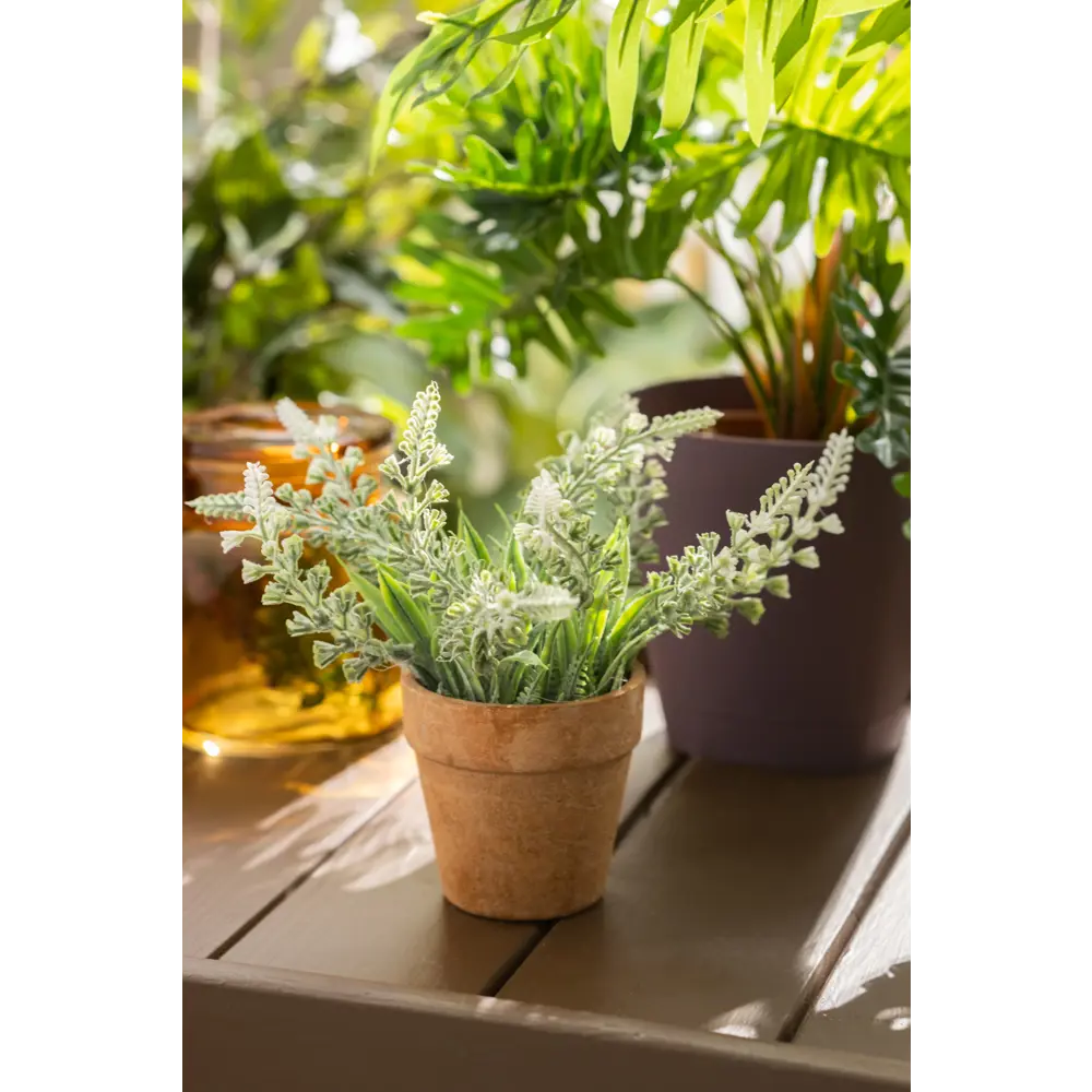 Santreyd - Искусственное растение белое для интерьера 17 см 84832666 STLM-0055812 - Вид №3