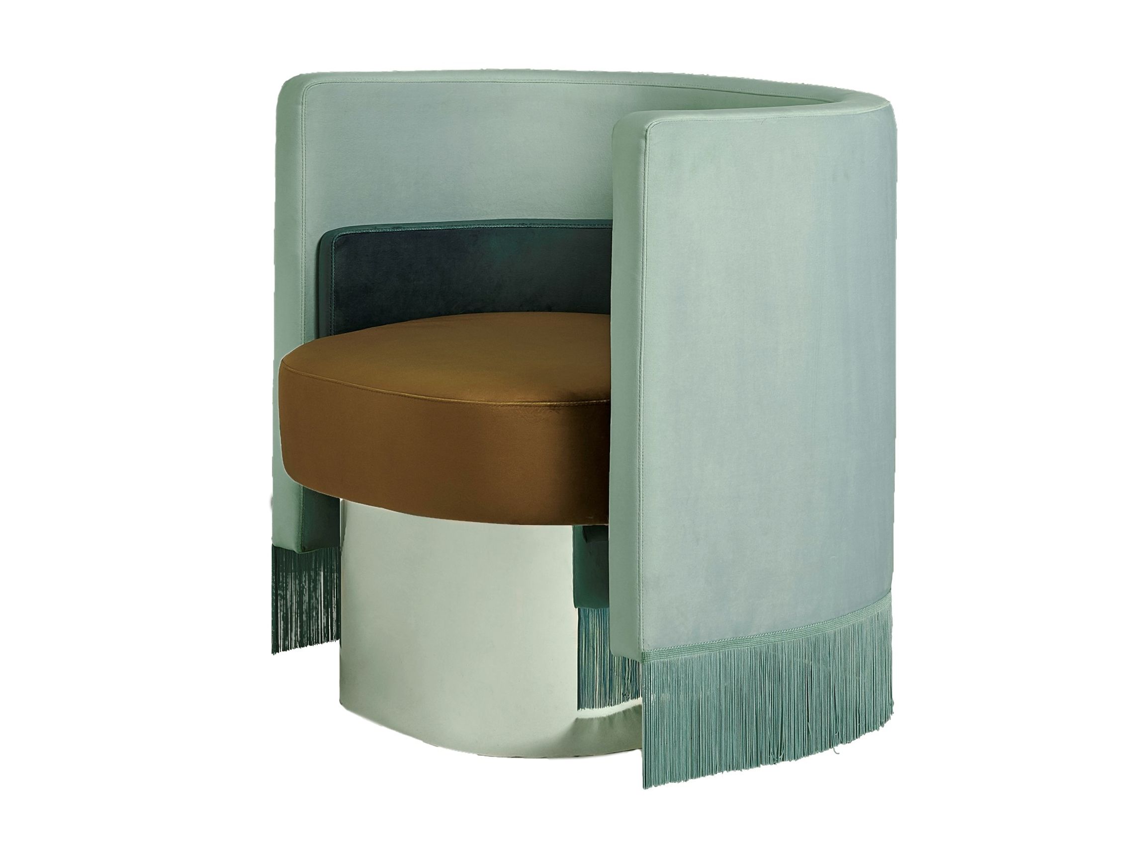 Бархатное кресло с подлокотниками Houtique ARCH-00075239 - Вид №3