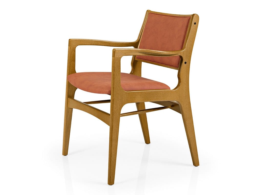 Деревянный мягкий стул с подлокотниками More Contract Gemma ARCH-00093182