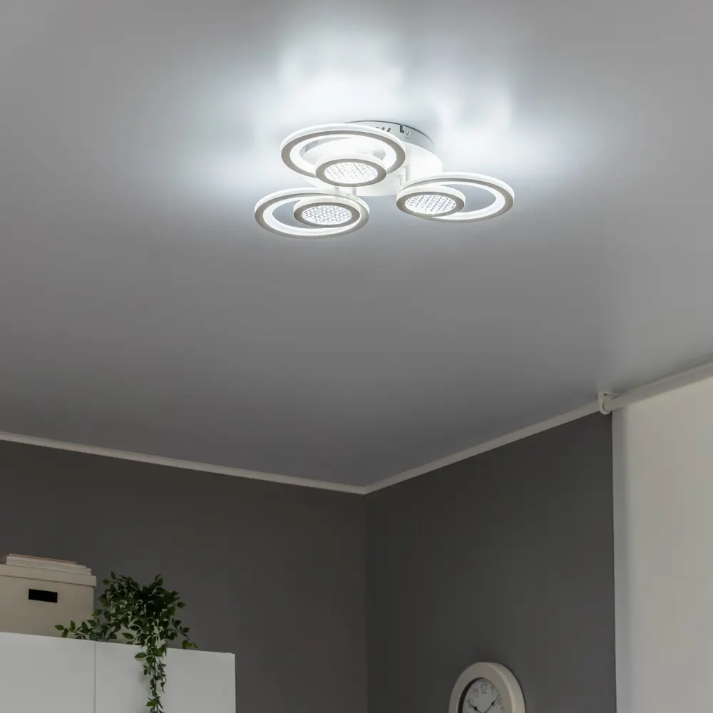 Люстра потолочная светодиодная Семь огней SF7096/3C-WT 67 Вт STLM-2137306 - Вид №12