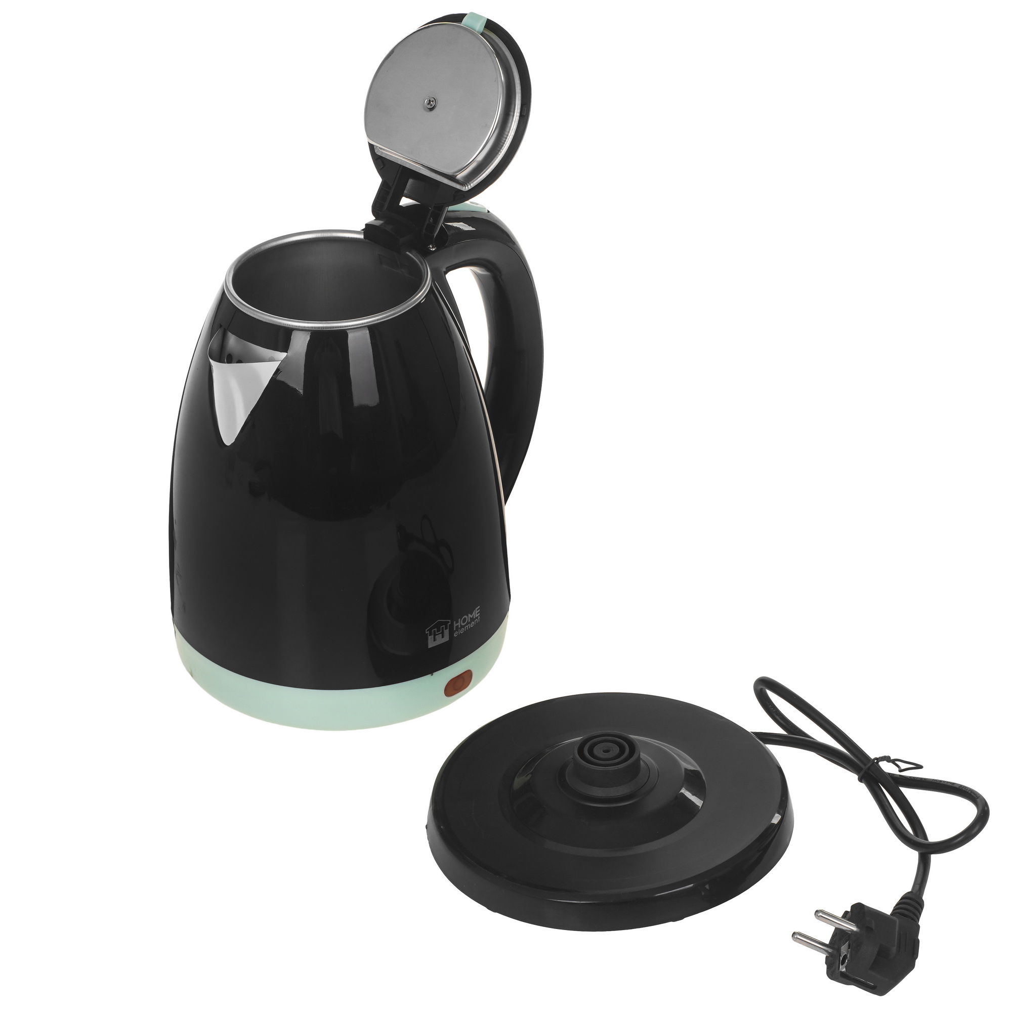 9091607 Электрочайник HOME ELEMENT HE-KT2303 черный/ментол черный STDN-0067640 - Вид №4