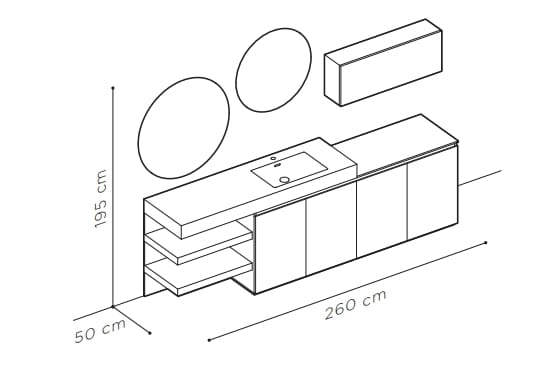 Термо текстурированный напольный умывальник ARBLU Dress System ARCH-00034389 - Вид №7