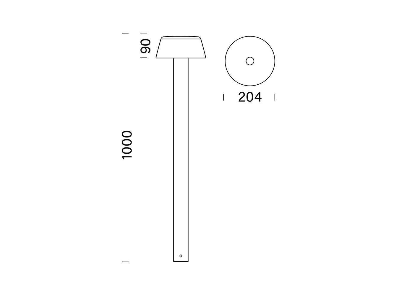 Алюминиевый светодиодный световой столб Platek шрифт ARCH-00070266 - Вид №2