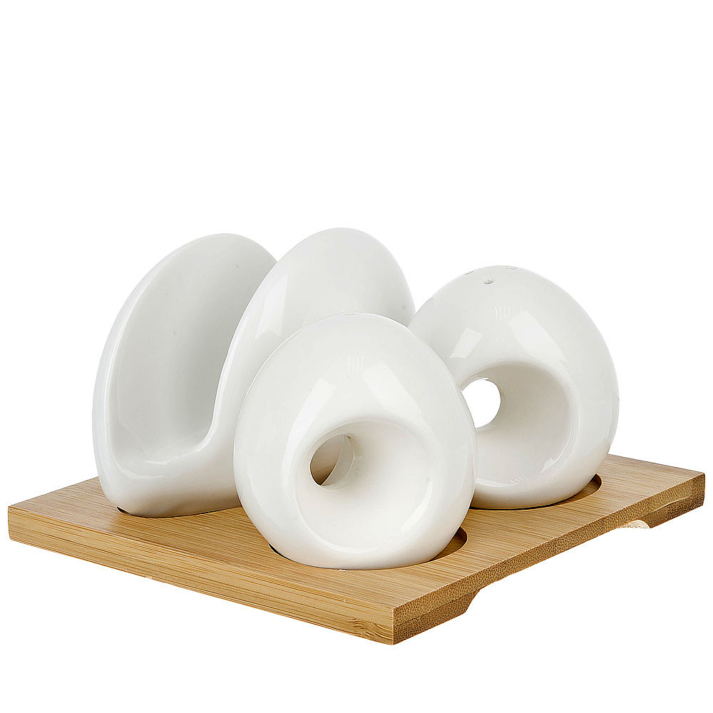 90161165 Посуда для специй Naturel 13.5х13.5 см фарфор цвет белый STLM-0120543 NOUVELLE
